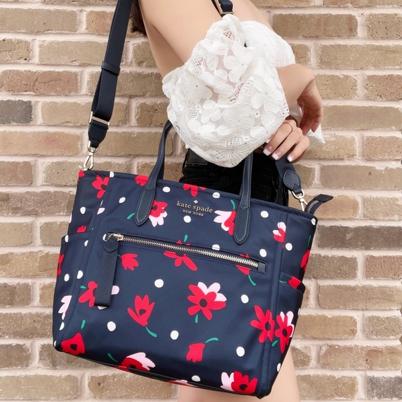 Kate Spade ♠️ Floral Satchel & Crossbody - Picture 2 of 6